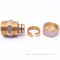 Brass compression hex fitting